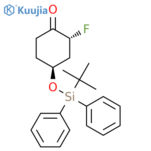 (2R)-4-(tert-Butyldiphenylsilyl)-oxy-2-fluorocyclohexan-1-one structure