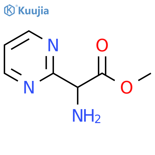 methyl 2-amino-2-(pyrimidin-2-yl)acetate structure