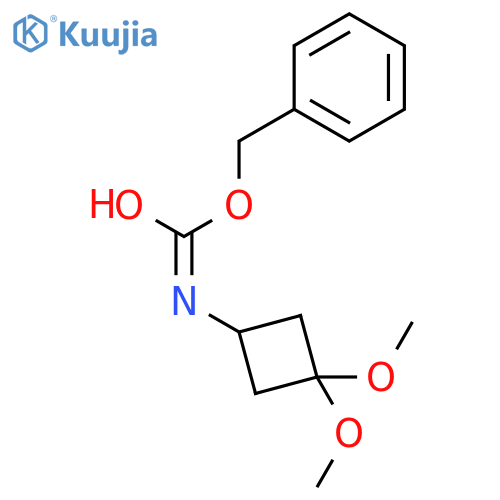 benzyl N-(3,3-dimethoxycyclobutyl)carbamate structure