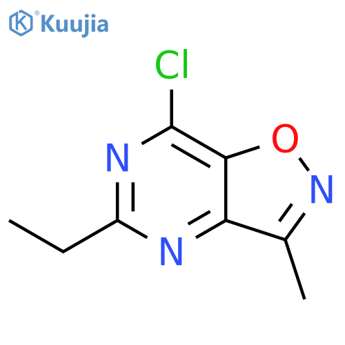 7-chloro-5-ethyl-3-methyl-isoxazolo[4,5-d]pyrimidine structure