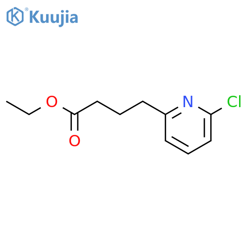 Ethyl 4-(6-chloro-2-pyridyl)butanoate structure