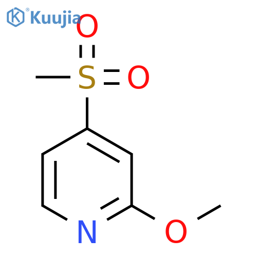 Pyridine, 2-methoxy-4-(methylsulfonyl)- structure