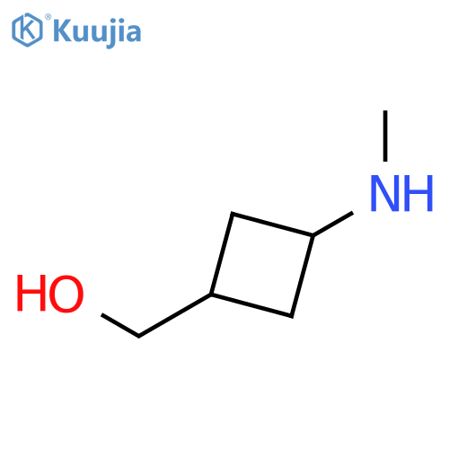 cis-[3-(methylamino)cyclobutyl]methanol structure