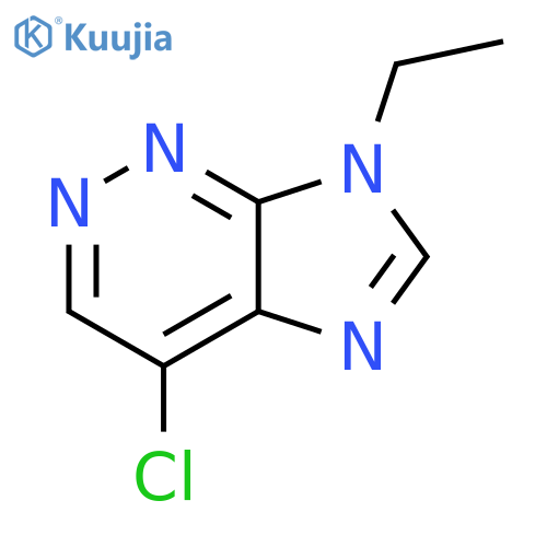 7H-Imidazo[4,5-c]pyridazine, 4-chloro-7-ethyl- structure