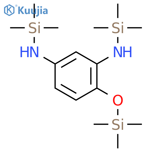 1,3-Benzenediamine, N,N'-bis(trimethylsilyl)-4-[(trimethylsilyl)oxy]- structure