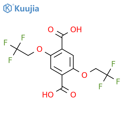 2,5-Bis(2,2,2-trifluoroethoxy)terephthalic Acid; structure