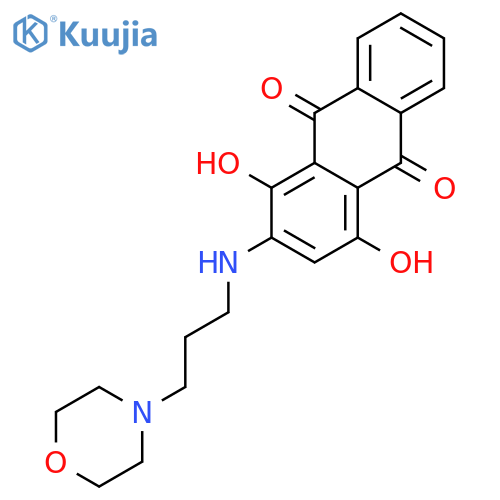 9,10-Anthracenedione,1,4-dihydroxy-2-[[3-(4-morpholinyl)propyl]amino]- structure