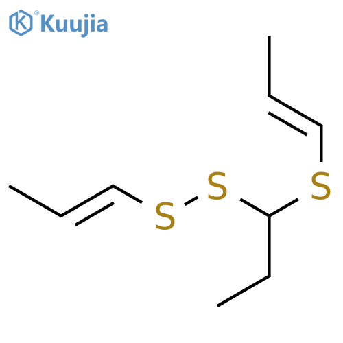 1-Propenyl 1-(1-propenylthio)propyl disulfide structure