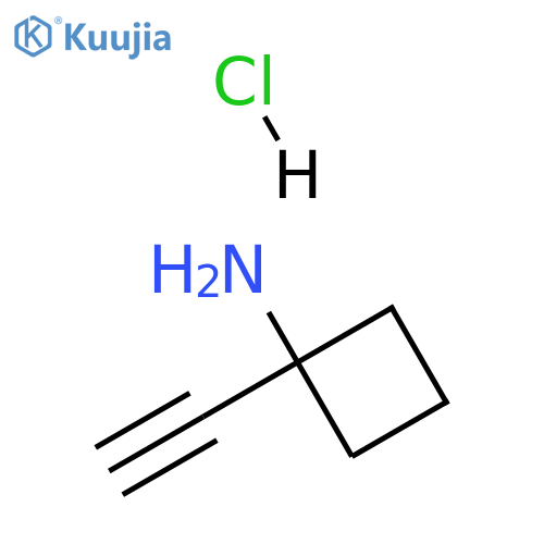 1-ethynylcyclobutan-1-amine hydrochloride structure