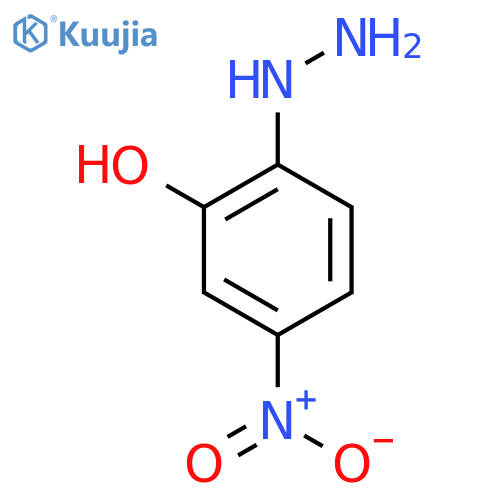 2-Hydrazinyl-5-nitrophenol structure