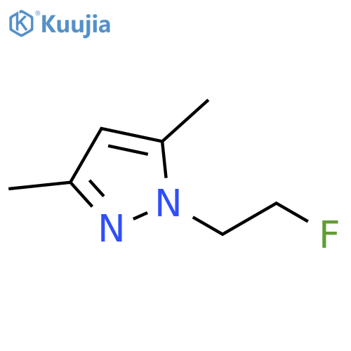 1H-Pyrazole, 1-(2-fluoroethyl)-3,5-dimethyl- structure