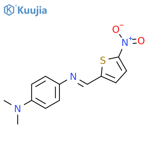 1,4-Benzenediamine, N,N-dimethyl-N'-[(5-nitro-2-thienyl)methylene]- structure