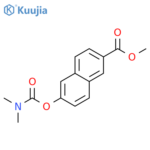 2-Naphthalenecarboxylic acid, 6-[[(dimethylamino)carbonyl]oxy]-, methyl ester structure