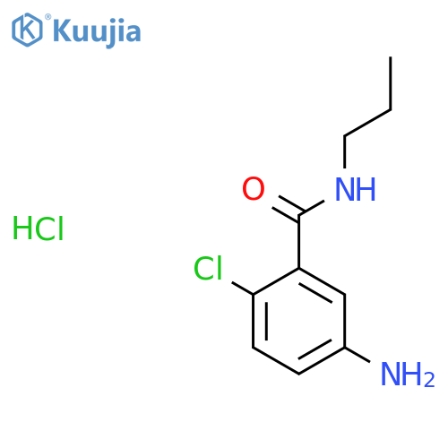 5-Amino-2-chloro-N-propylbenzamide hydrochloride structure