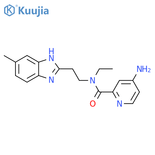 4-Amino-N-ethyl-N-2-(6-methyl-1H-benzimidazol-2-yl)ethyl-2-pyridinecarboxamide structure