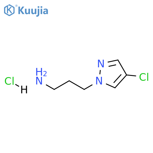[3-(4-chloro-1H-pyrazol-1-yl)propyl]amine hydrochloride structure