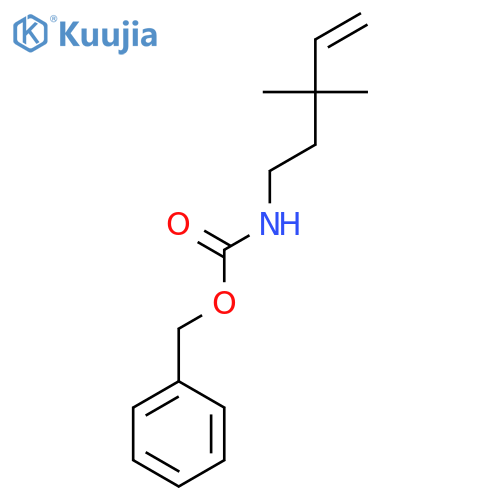 benzyl N-(3,3-dimethylpent-4-en-1-yl)carbamate structure