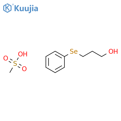 1-Propanol, 3-(phenylseleno)-, methanesulfonate structure