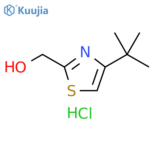 (4-tert-butyl-1,3-thiazol-2-yl)methanol hydrochloride structure