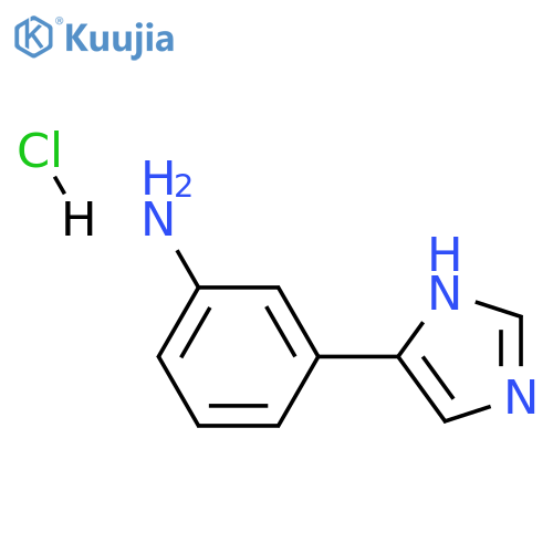 [3-(1H-imidazol-5-yl)phenyl]amine hydrochloride structure