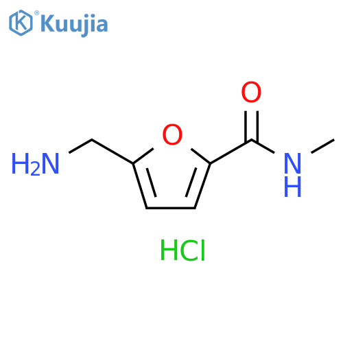 5-(aminomethyl)-N-methyl-2-furamide hydrochloride structure