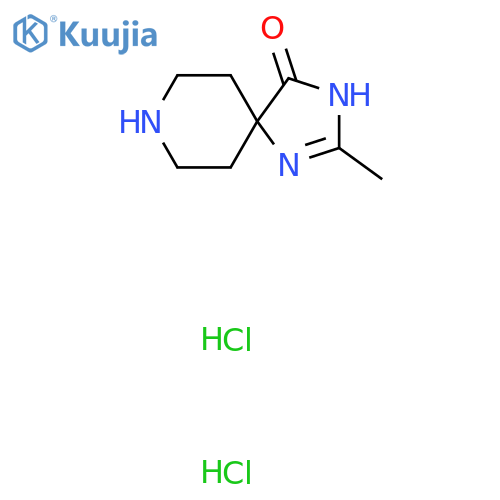 2-Methyl-1,3,8-triazaspiro[4.5]dec-1-en-4-one dihydrochloride structure