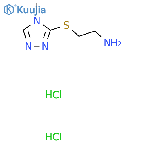 2-(4-Methyl-4H-1,2,4-triazol-3-yl)thioethanamine Dihydrochloride structure