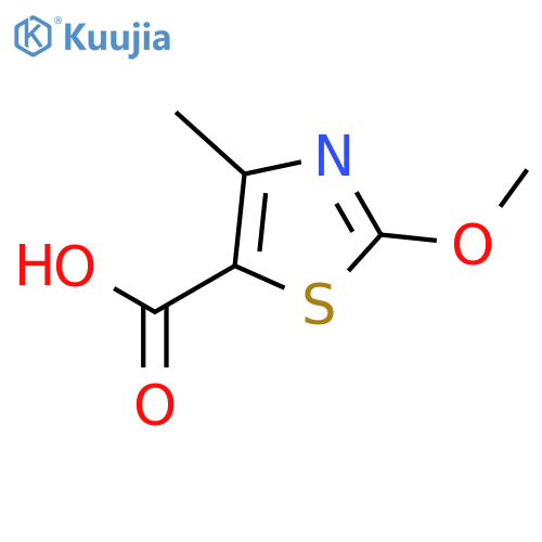 2-methoxy-4-methyl-1,3-thiazole-5-carboxylic acid structure