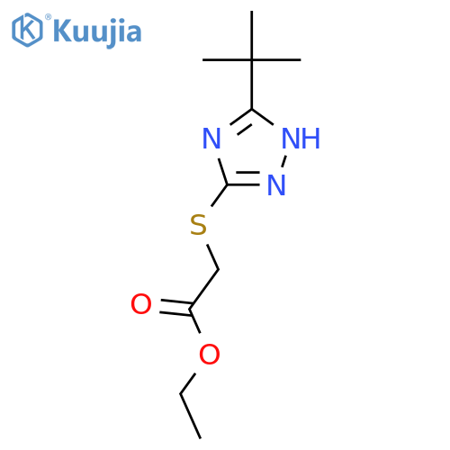 1H-1,2,4-Triazole,3-(1,1-dimethylethyl)-5-[(1,3-dioxolan-2-ylmethyl)thio]- structure