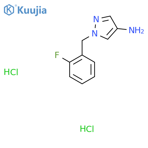 1-(2-Fluorobenzyl)-1H-pyrazol-4-amine dihydrochloride structure