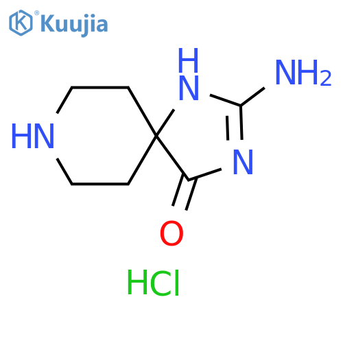 2-amino-1,3,8-triazaspiro[4.5]dec-1-en-4-one dihydrochloride structure