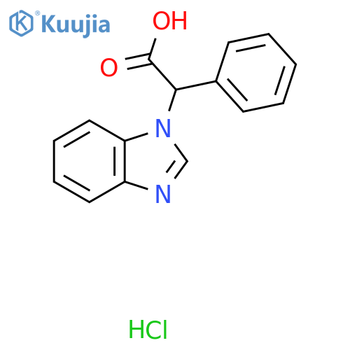 2-(1H-1,3-Benzodiazol-1-yl)-2-phenylacetic acid hydrochloride structure