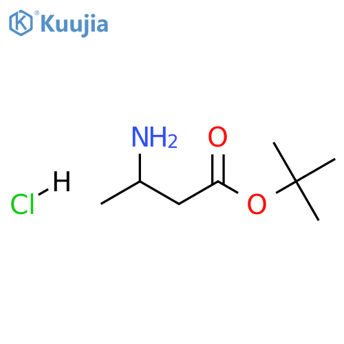 tert-Butyl-(3R)-3-amino-3-butanoate hydrochloride structure