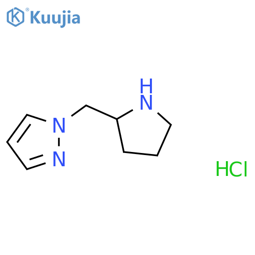 1-[(pyrrolidin-2-yl)methyl]-1H-pyrazole dihydrochloride structure