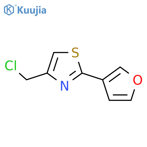 4-(Chloromethyl)-2-(furan-3-yl)-1,3-thiazole structure