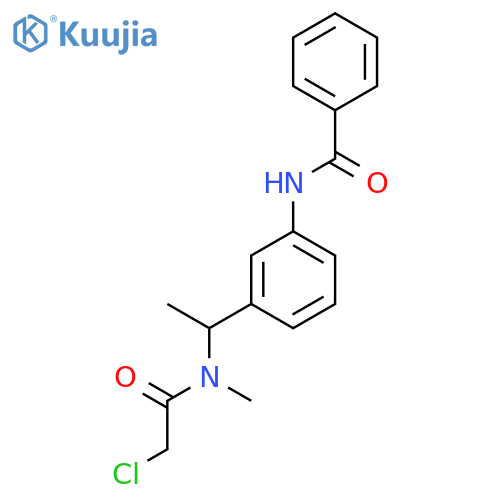 N-{3-[1-(2-chloro-N-methylacetamido)ethyl]phenyl}benzamide structure