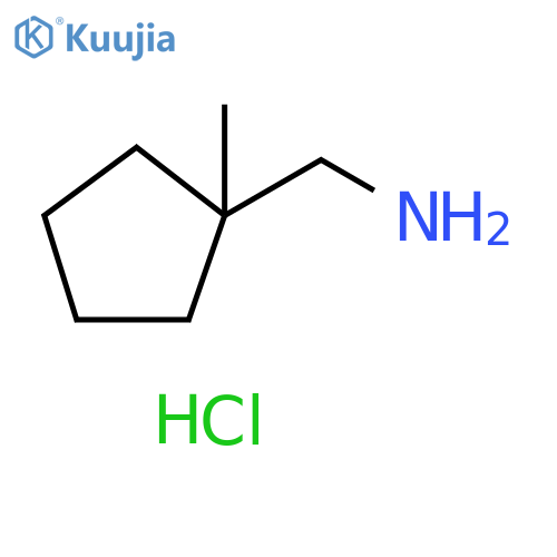 (1-methylcyclopentyl)methanamine;hydrochloride structure
