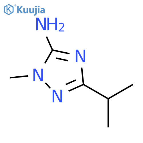 1-methyl-3-(propan-2-yl)-1H-1,2,4-triazol-5-amine structure