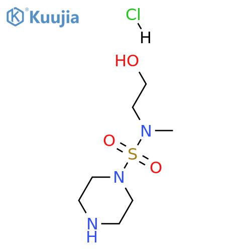 N-(2-hydroxyethyl)-N-methyl-piperazine-1-sulfonamide;hydrochloride structure