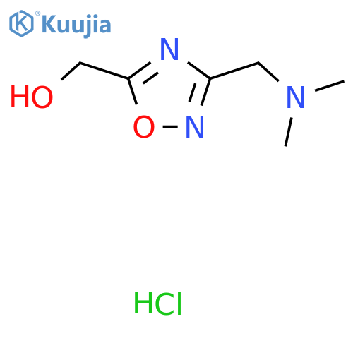 {3-[(Dimethylamino)methyl]-1,2,4-oxadiazol-5-YL}methanol hydrochloride structure