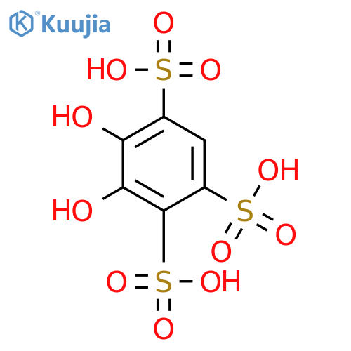 1,2,4-Benzenetrisulfonic acid, 5,6-dihydroxy- structure