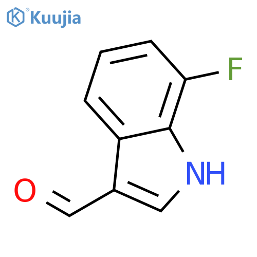 7-fluoro-1H-indole-3-carbaldehyde structure