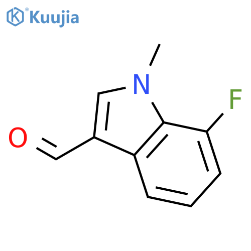 1H-Indole-3-carboxaldehyde, 7-fluoro-1-methyl- structure
