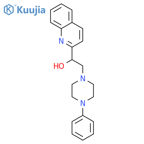 2-Quinolinemethanol, a-[(4-phenyl-1-piperazinyl)methyl]- structure