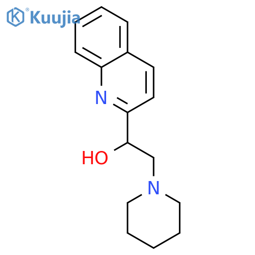 2-Quinolinemethanol, a-(1-piperidinylmethyl)- structure