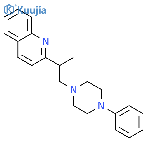 Quinoline,2-[1-methyl-2-(4-phenyl-1-piperazinyl)ethyl]- structure