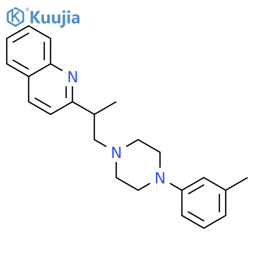 Quinoline,2-[1-methyl-2-[4-(3-methylphenyl)-1-piperazinyl]ethyl]- structure