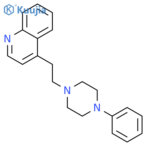 Quinoline,4-[2-(4-phenyl-1-piperazinyl)ethyl]- structure