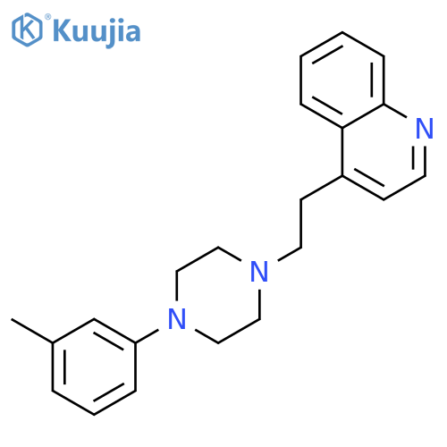 Quinoline,4-[2-[4-(3-methylphenyl)-1-piperazinyl]ethyl]- structure