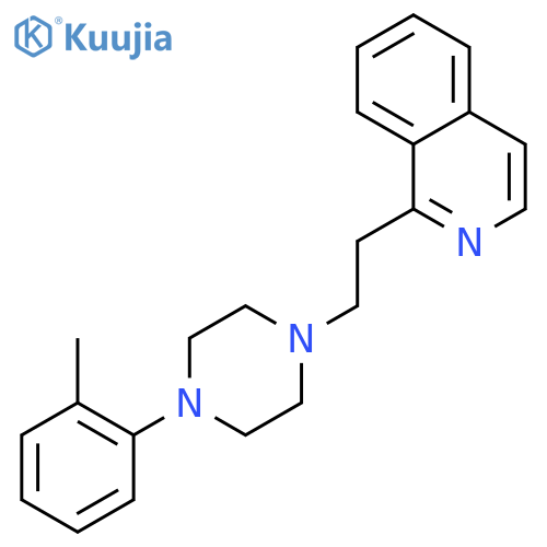 Isoquinoline,1-[2-[4-(2-methylphenyl)-1-piperazinyl]ethyl]- structure